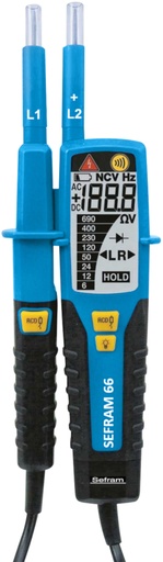 [SEFRAM66-N] SEFRAM66 Détecteur de tension (DDT/VAT) et testeur de continuité CAT IV 600V